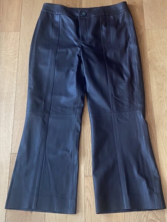 NWOT VINCE Leather flared pants- extremely soft!!! - Picture 6 of 16